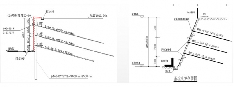 排樁預應力錨索支護方案